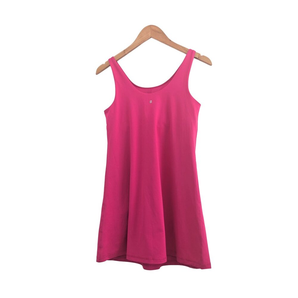 Ideology Activewear Pink Tank Dress w/ Built-In Shorts Size S NWOT - Picture 3 of 7
